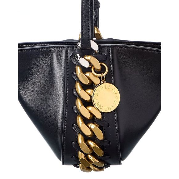 Stella Mccartney Chunky Chain Bucket Bag, Black - Picture 3 of 4